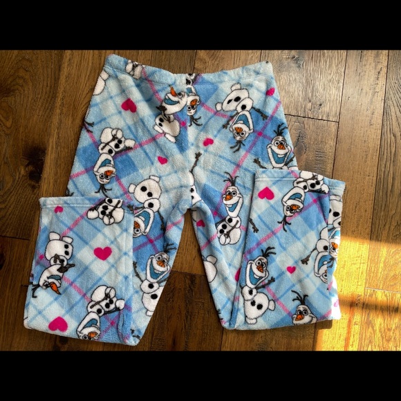 Disney Olaf Fuzzy Sleep Pants - Picture 2 of 6
